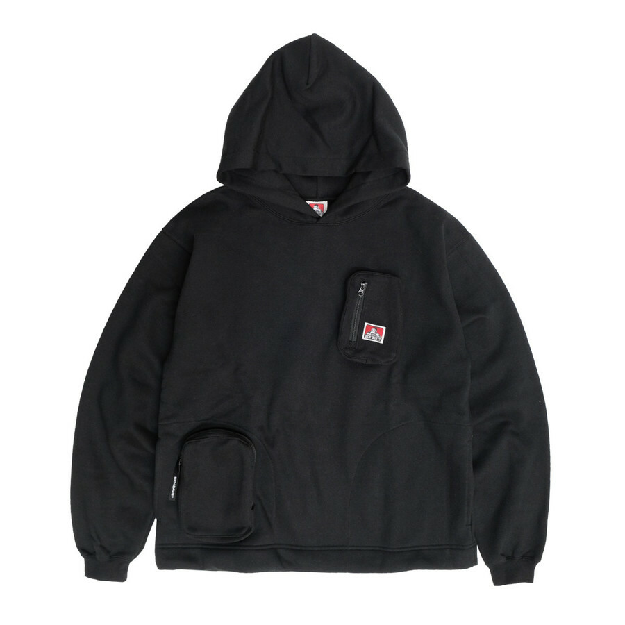 【 BEN DAVIS | 立體拉鍊口袋帽TEE - 3色 】