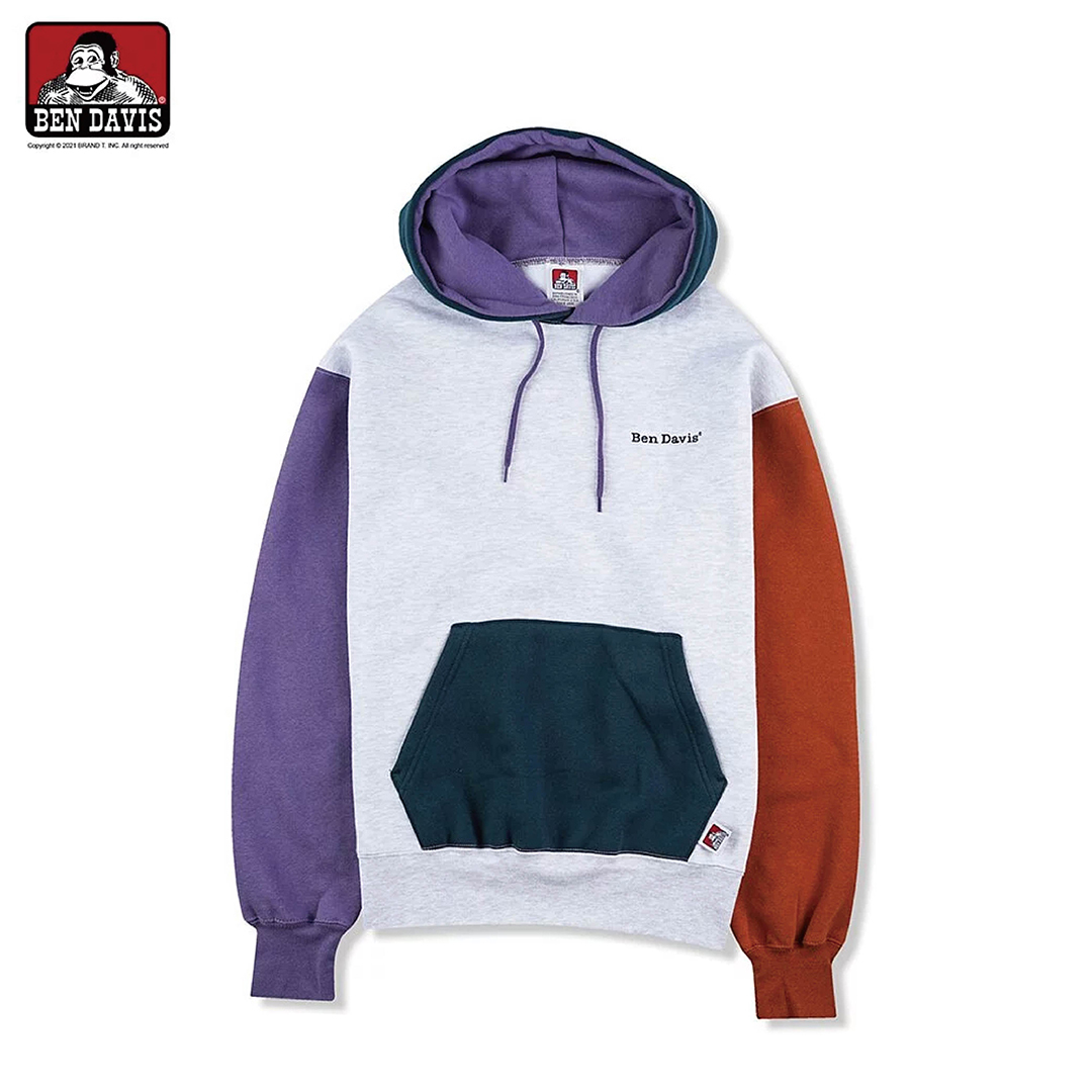 【 BEN DAVIS | 刺繡LOGO拼接帽TEE - 3色 】