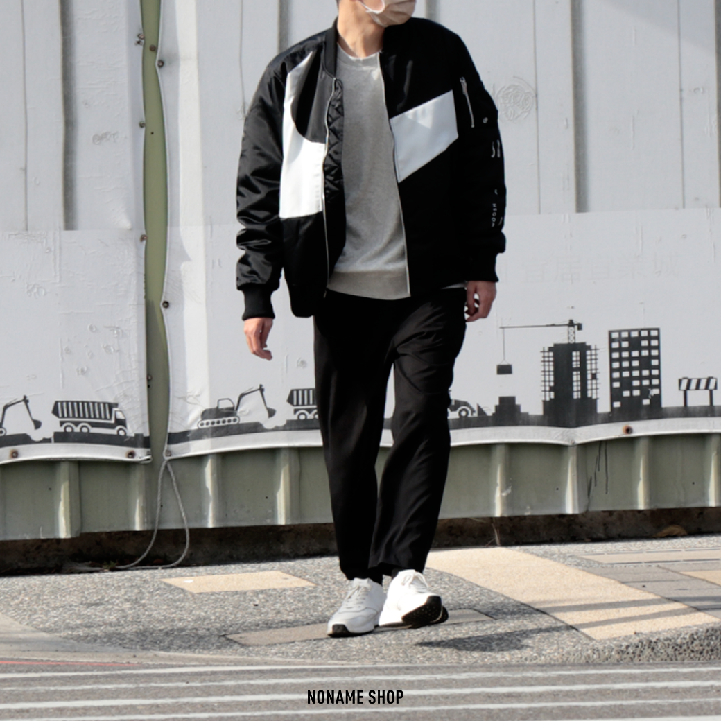 NIKE Sportswear Swoosh Therma-FIT MA-1 飛行夾克 雙面 立領 大勾 夾克 黑白