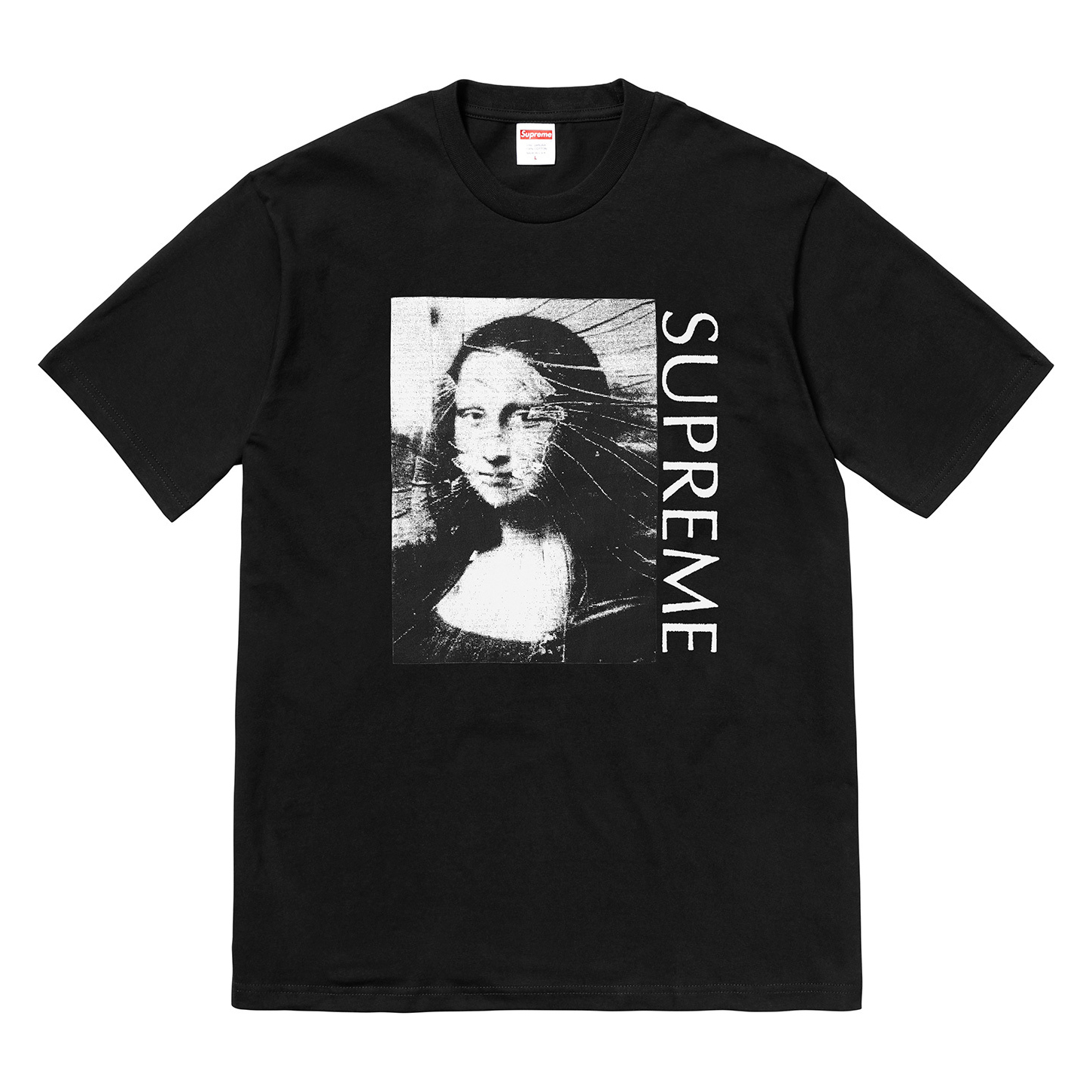 SUPREME MONA LISA TEE 蒙娜麗莎灰/黑-SS18T50