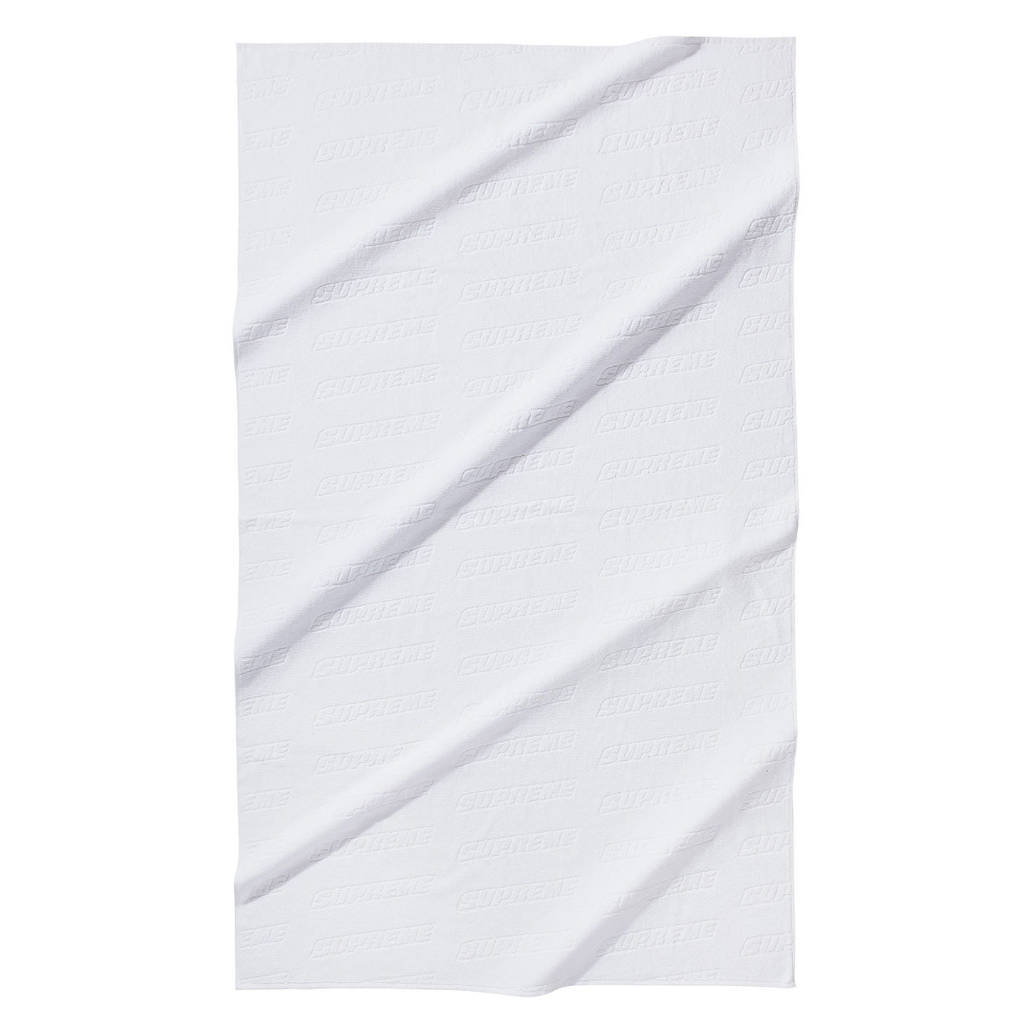 SUPREME EMBOSSED LOGO BEACH TOWEL LOGO海灘巾 紅 白-SS18A48