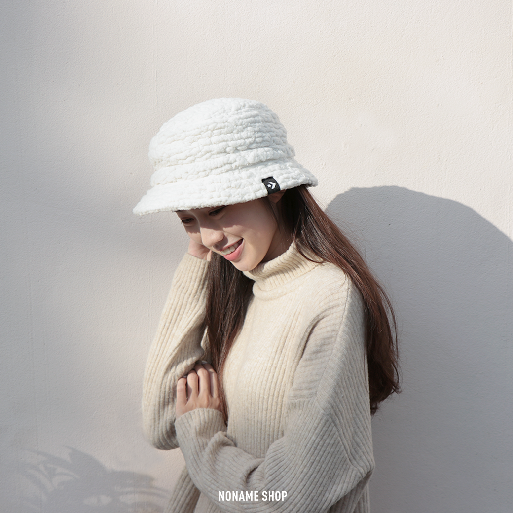 CONVERSE 基本款 經典 羊羔毛 漁夫帽 帽子 遮陽帽