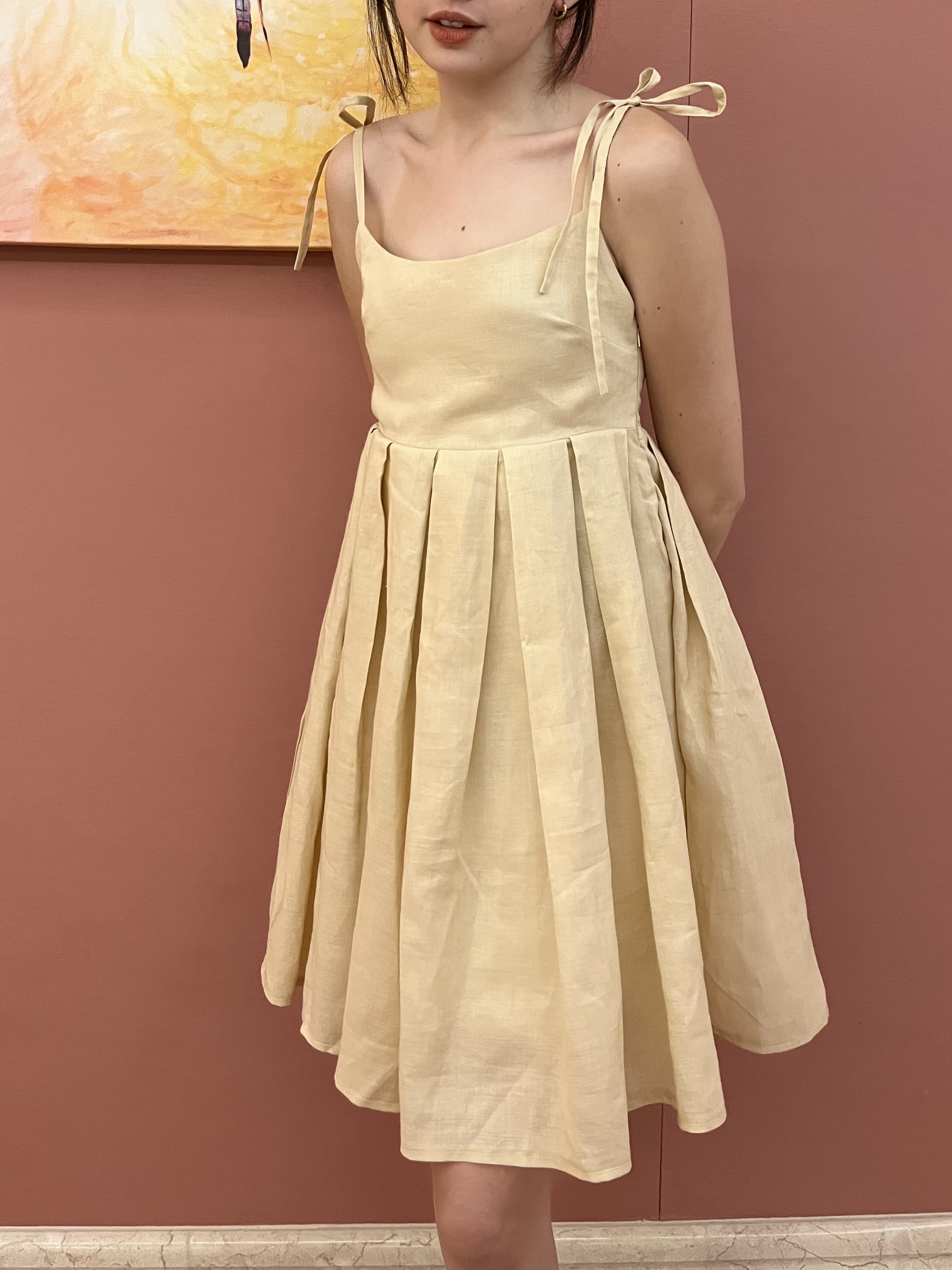 Jacqueline Linen Dress