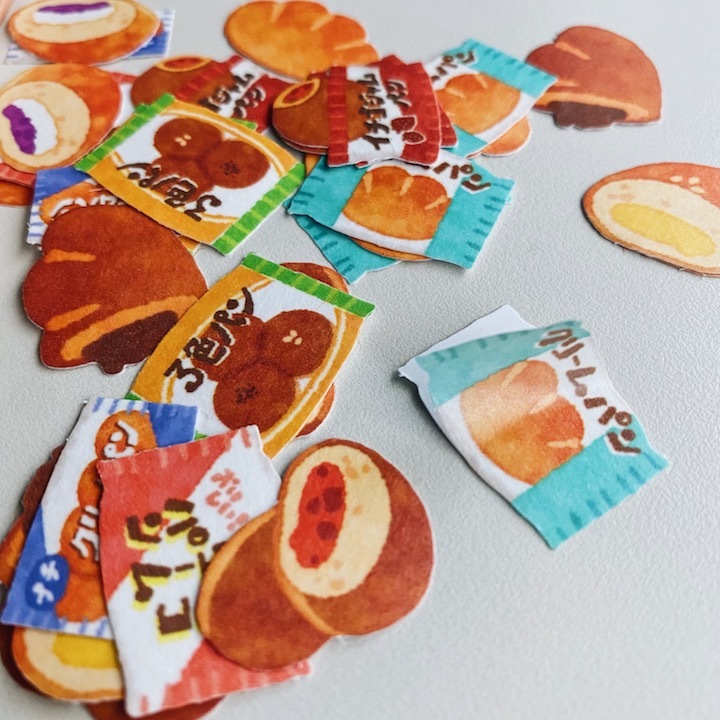 Mind Wave 麵包店貼紙  奶油麵包 夾心麵包 (40枚)