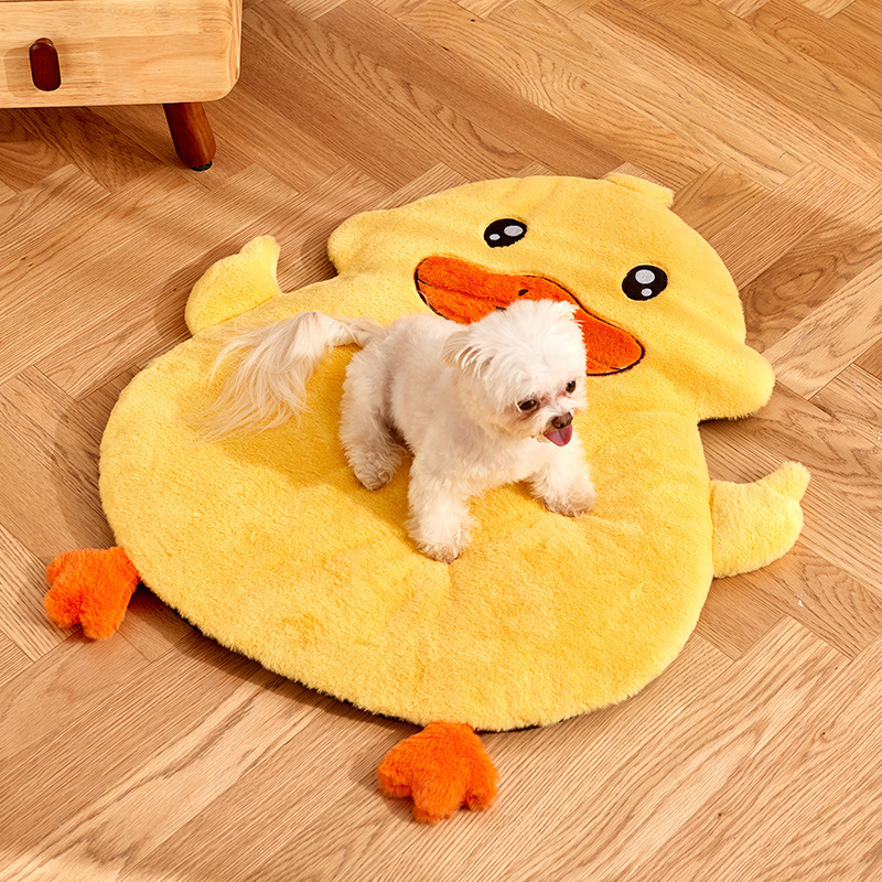 卡通动物造型小兔绒垫子