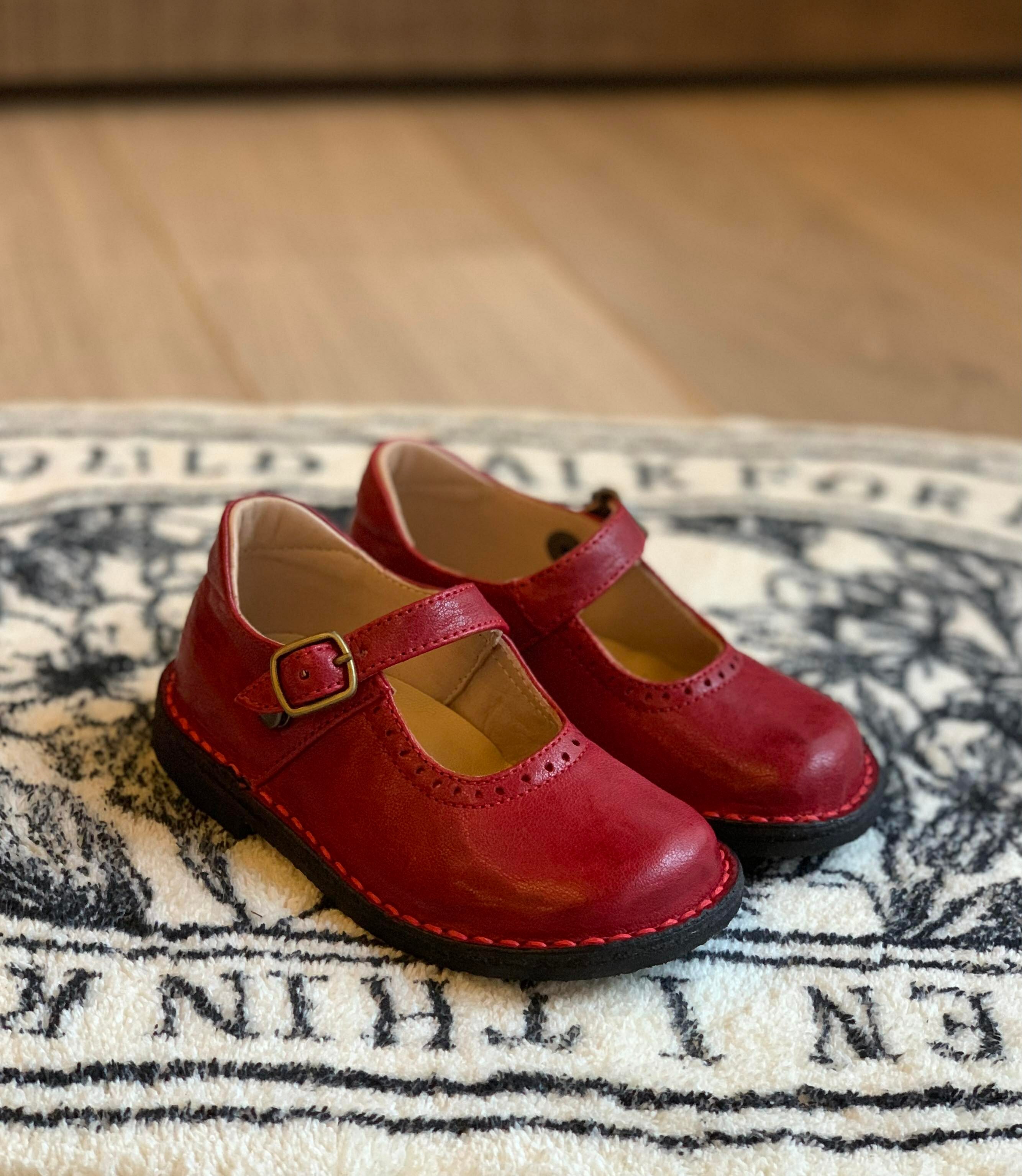 (預購) EUREKA 真皮櫻桃紅皮鞋   CHERRY