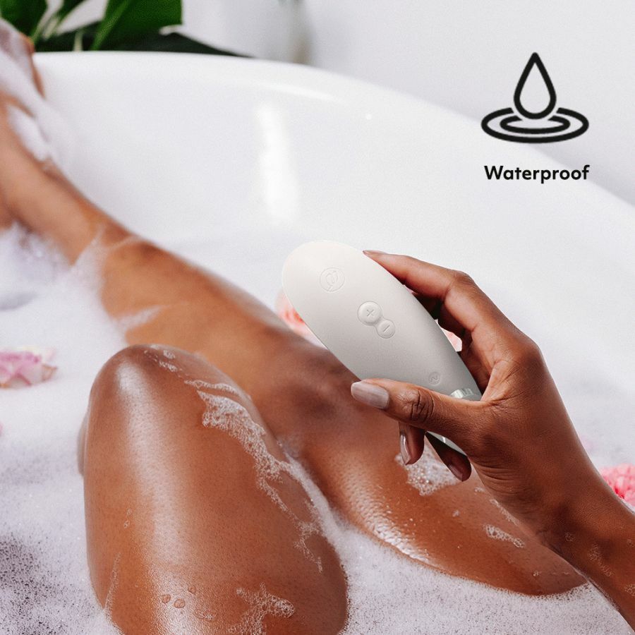 Womanizer Premium 2 陰蒂吸啜高潮器 灰白色