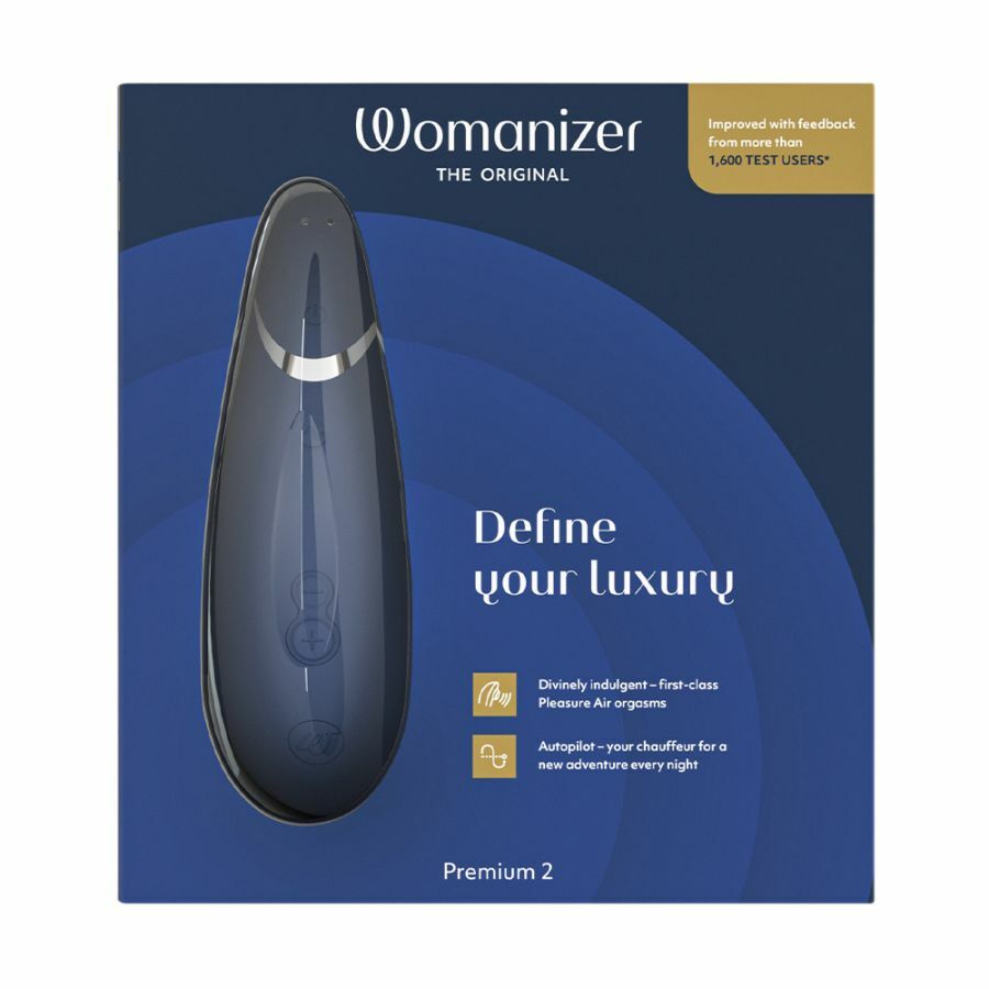 Womanizer Premium 2 陰蒂吸啜高潮器 藍色