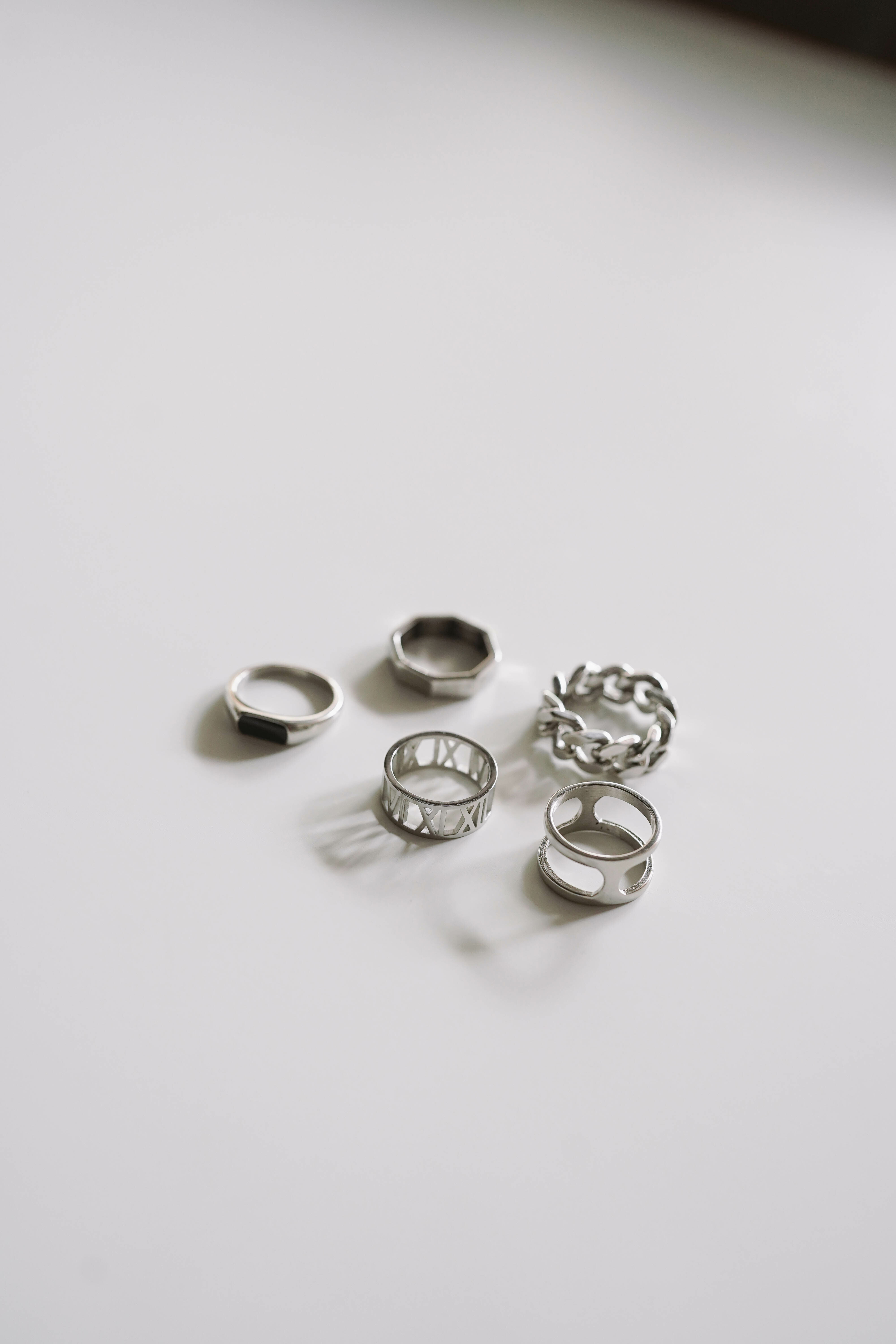 #現貨 (ACCR510) 鋼戒 鏤空羅馬數字戒