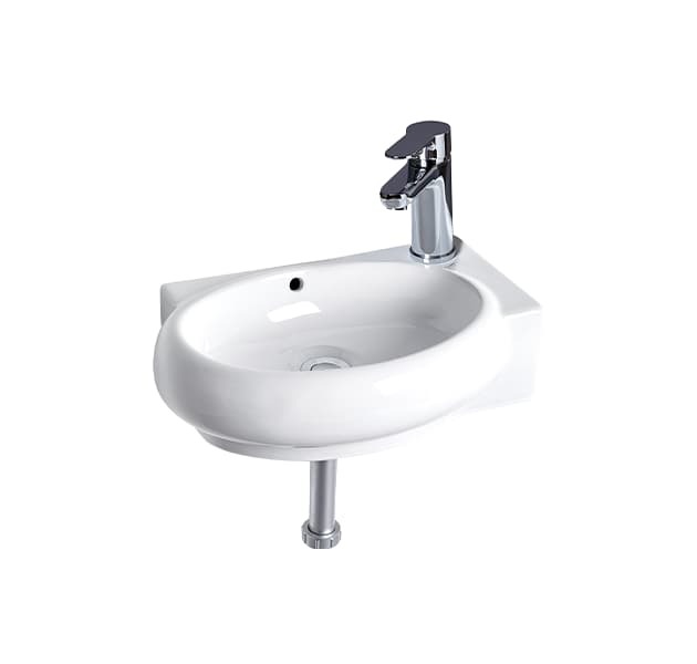 OVO京典衛浴 臉盆龍頭薦型號 L3403S / F8053 壁掛單孔臉盆 + 臉盆單孔龍頭 *