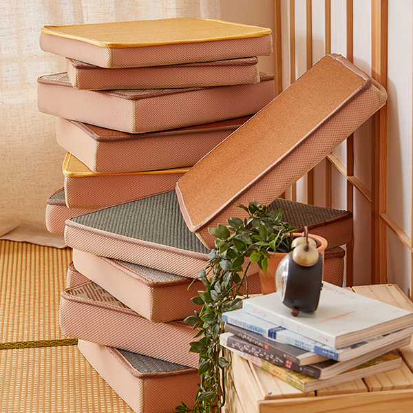 涼感冰絲藤編坐墊