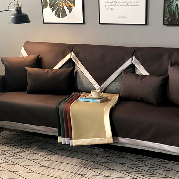 緞邊仿皮革沙發墊(現貨出清)