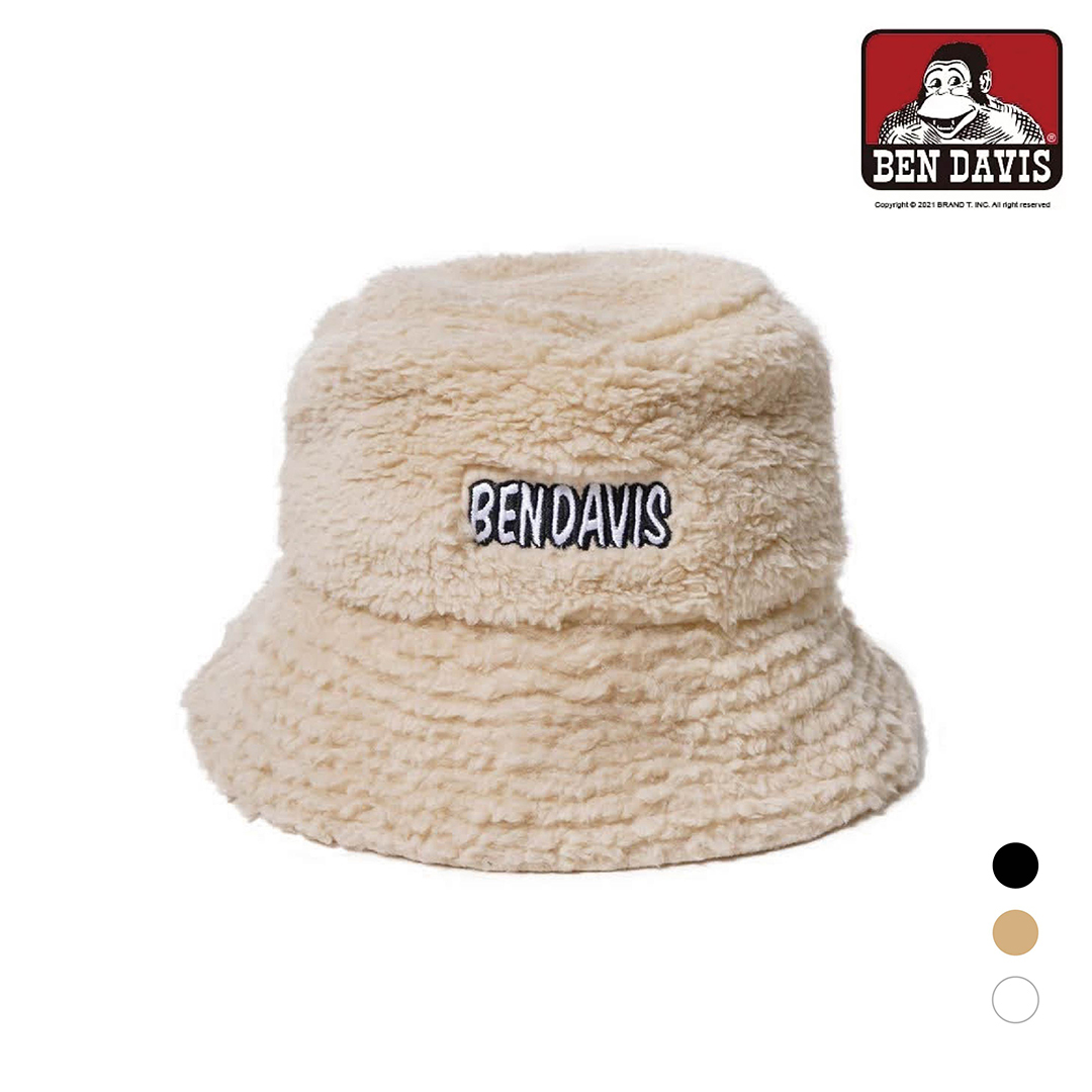【 BEN DAVIS | 刺繡字羊羔毛漁夫帽 - 3色 】