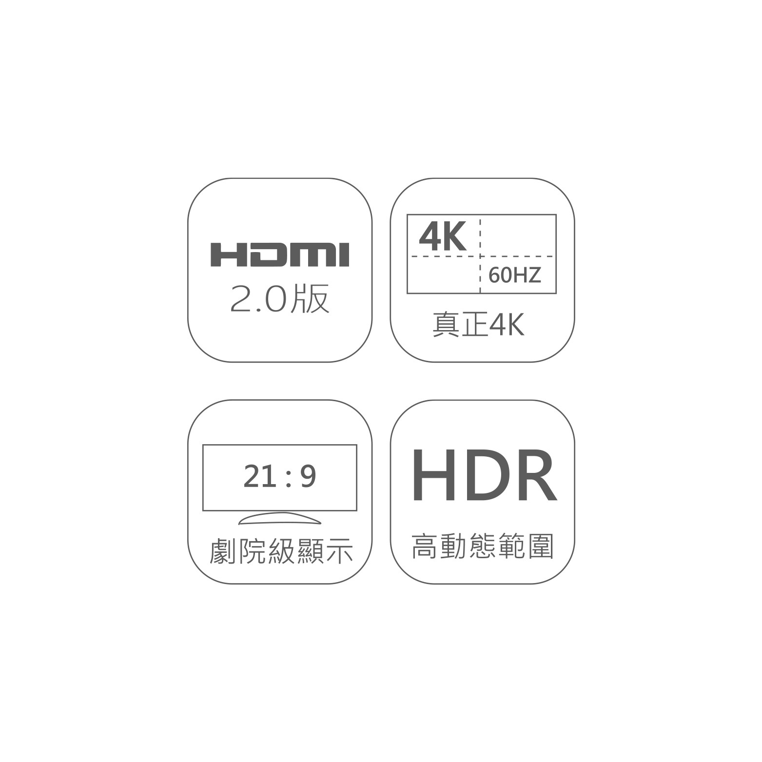 DLH3 Series 旗艦 4K60Hz 工程級HDMI扁線2.0版