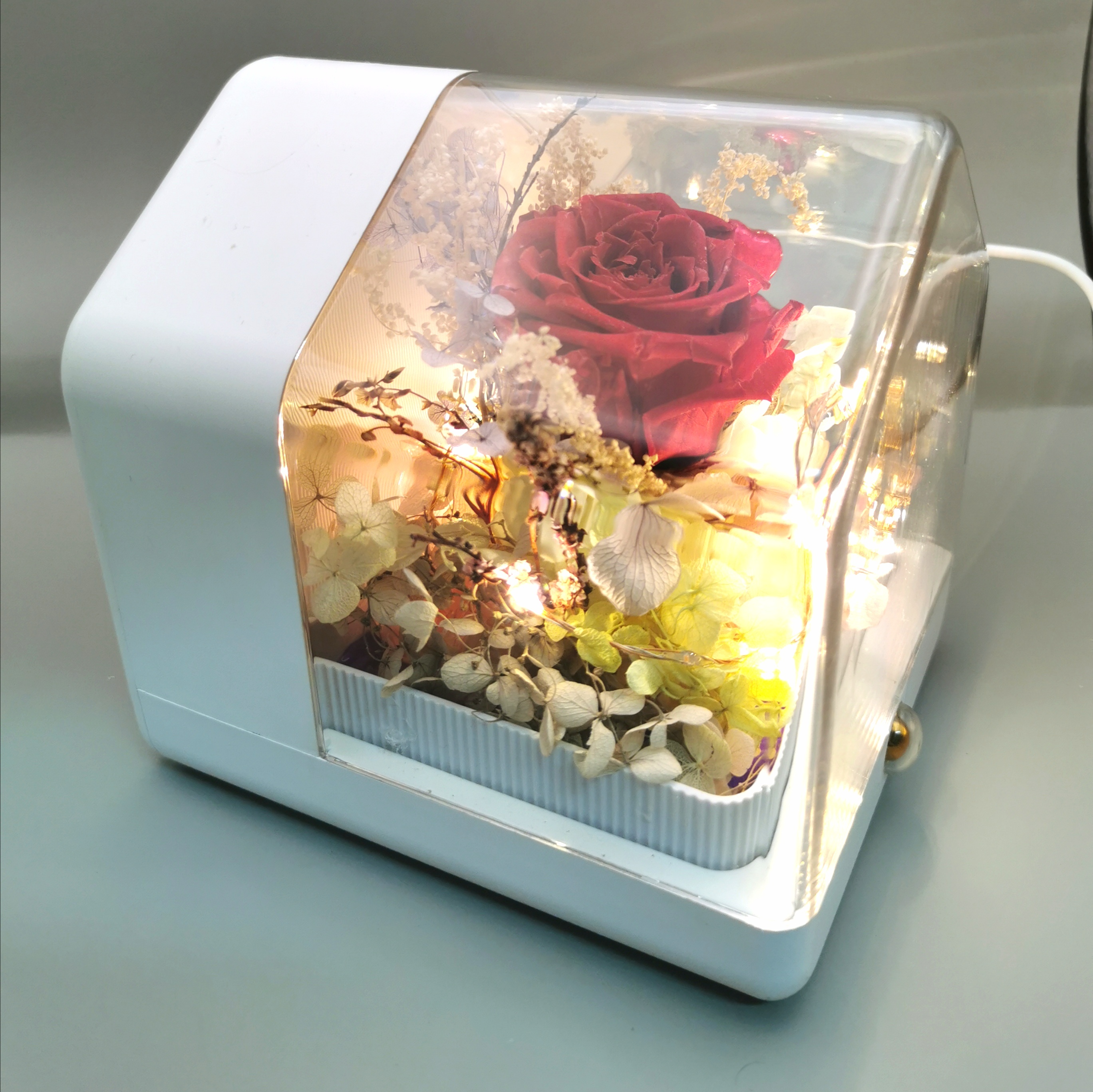 永生花藍芽音箱 (紅玫瑰)