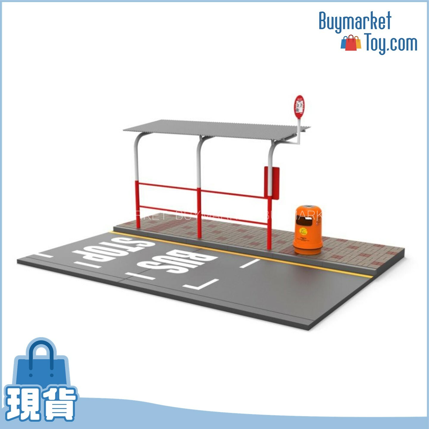 TINY 微影 1/18 S5 巴士站情景套裝