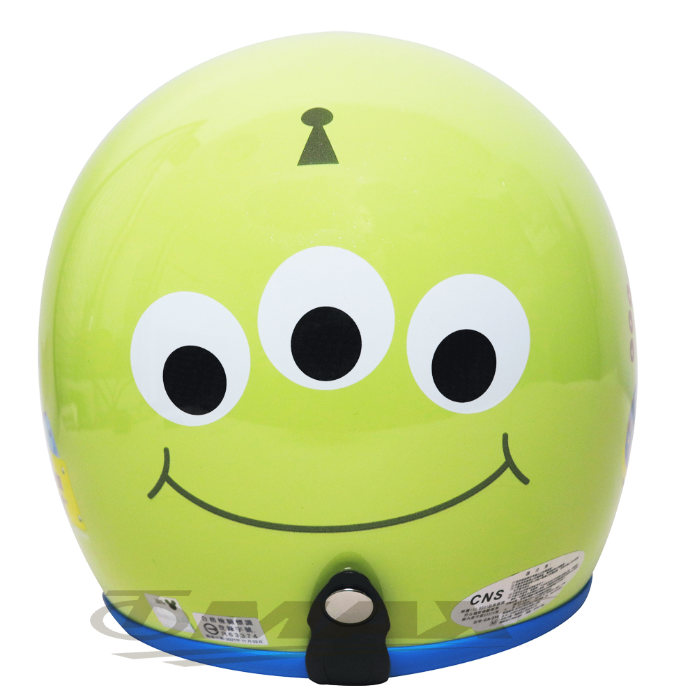 玩具總動員三眼怪-大臉半罩式安全帽-精裝版+抗uv短鏡片+6入免洗內襯套 破盤下殺 OMAX歐妹思購物網