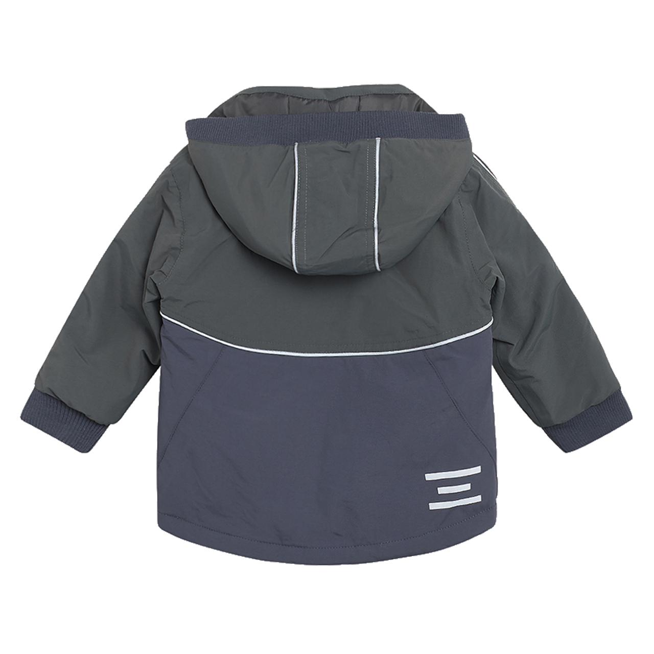 〖 Hust & Claire 〗灰藍拼接防撥水外套