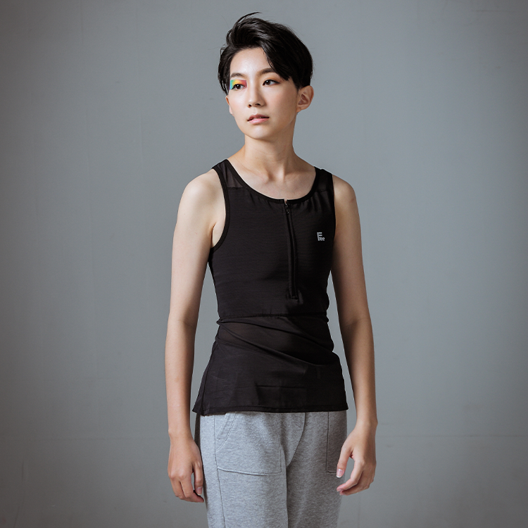 FREE拉鍊長版-大尺碼束胸【E007B】