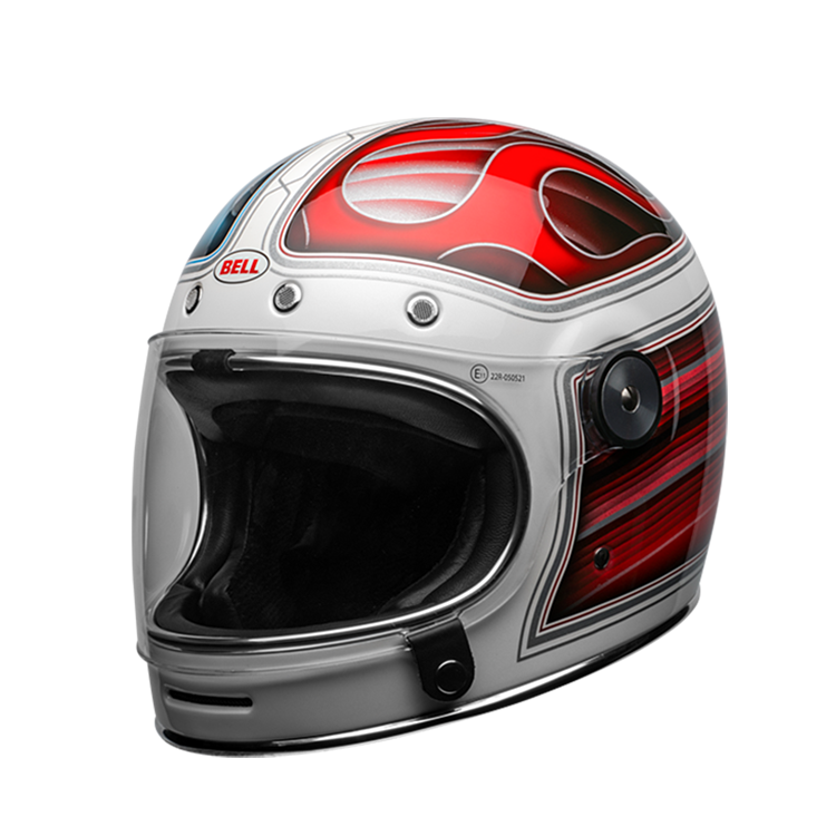 BELL BULLITT SE BARRACUDA GLOSS WHITE/RED/BLUE 白紅藍 全罩 樂高帽