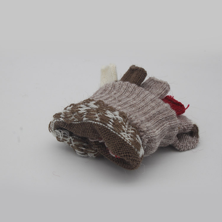 【肌暖】台灣製 女士幾何挖洞半指釣魚手套丨G1618