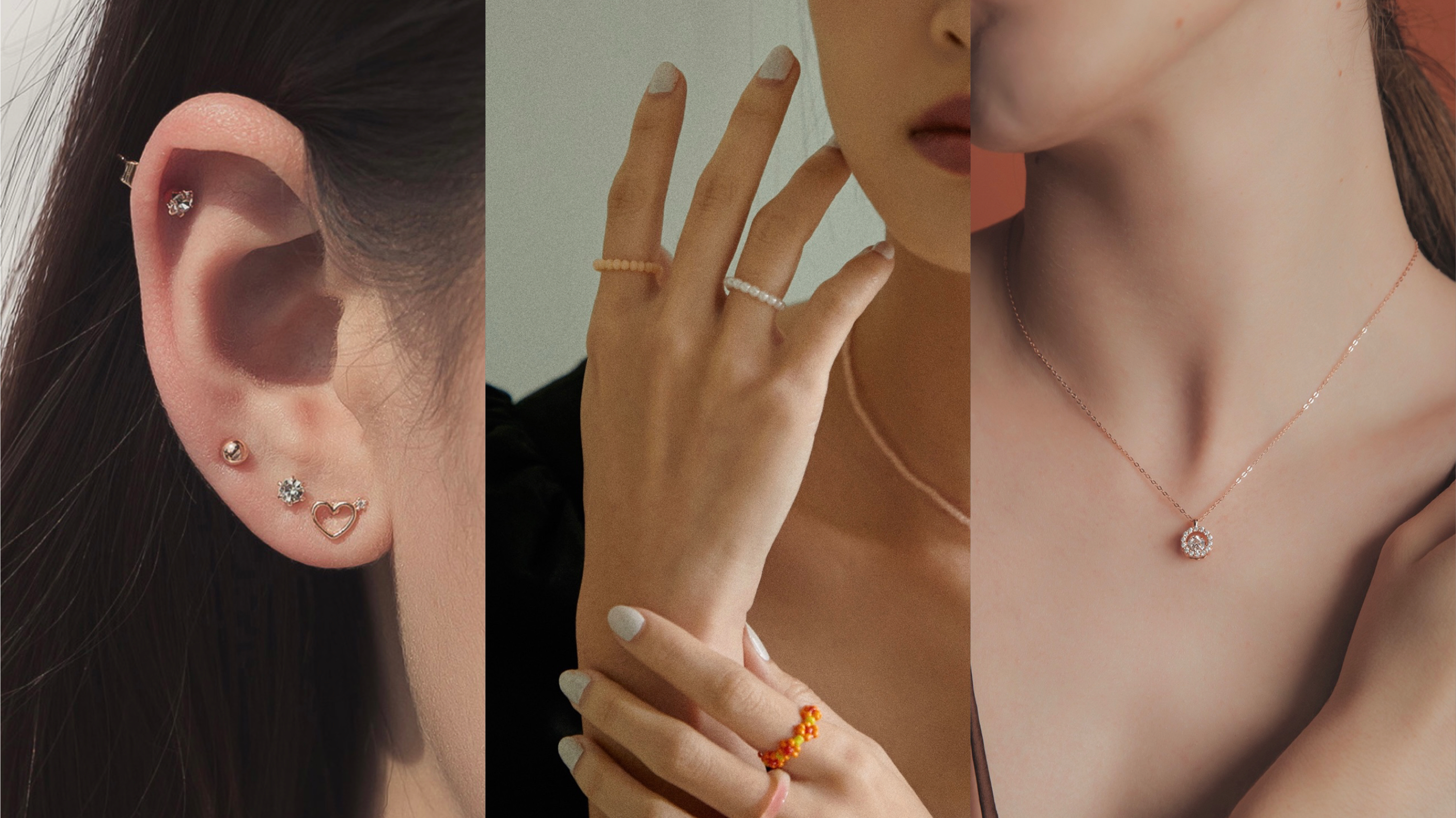 從膚色挑選適合自己的搭配飾品，白皙肌、偏黃肌、小麥肌、古銅肌四種。