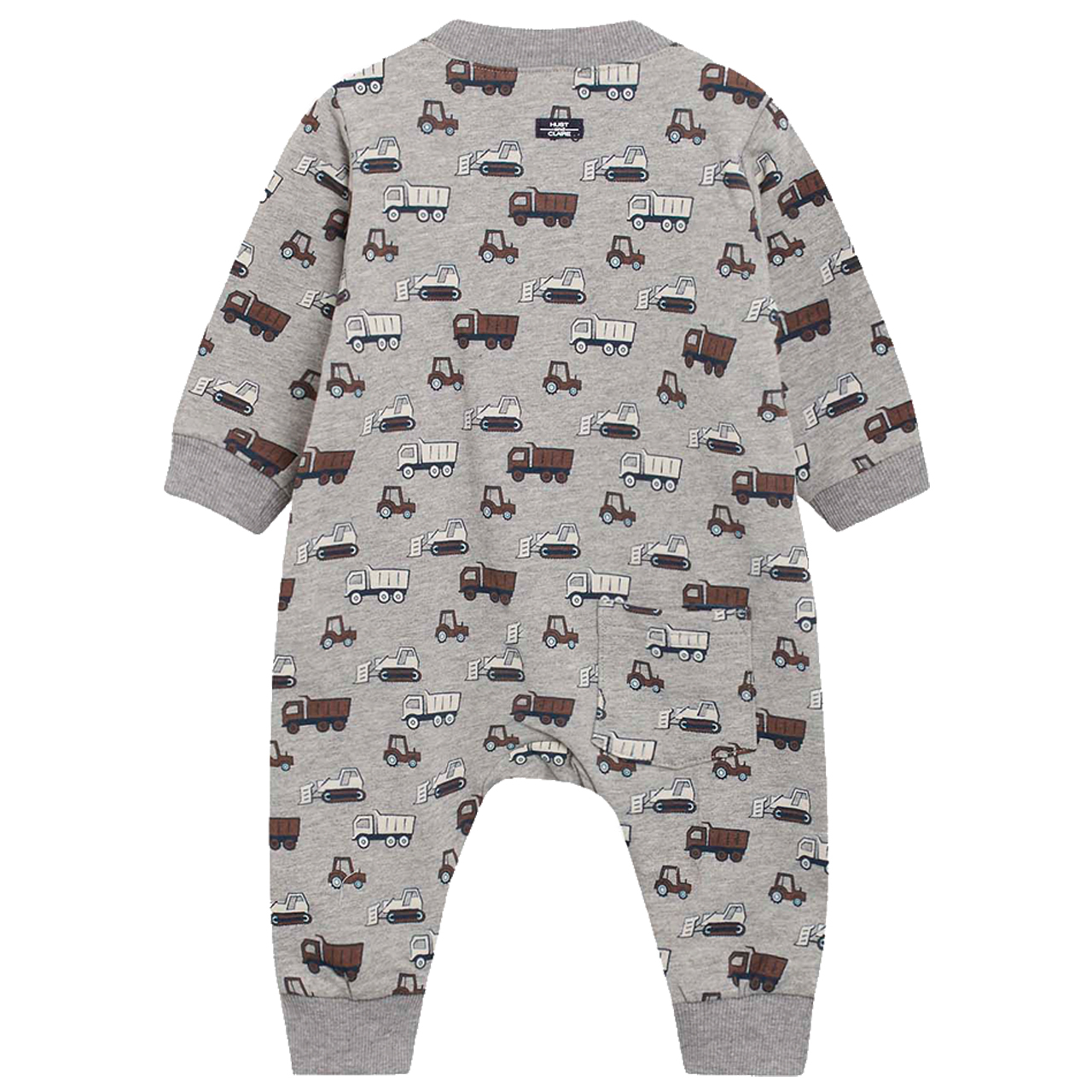 〖 Hust & Claire 〗灰色挖土機刷毛連身衣