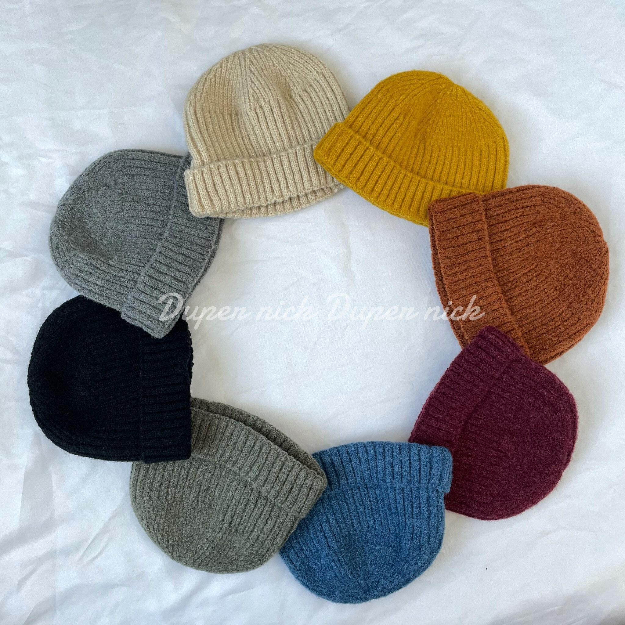 自訂款 百搭 針織 毛帽 8色 百