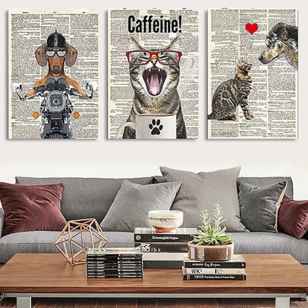 舊報動物無框掛畫(福利品)