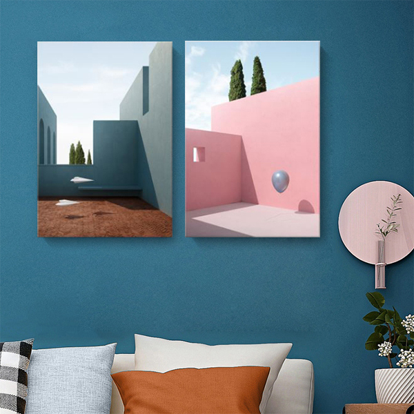 抽象空間無框掛畫(福利品)