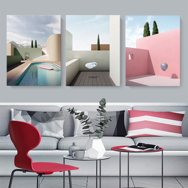 抽象空間無框掛畫