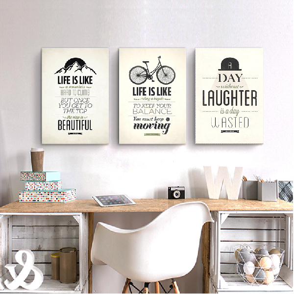 生活妙語無框掛畫