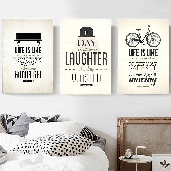 生活妙語無框掛畫