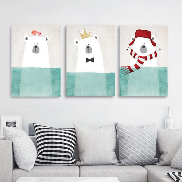 水上樂園無框掛畫