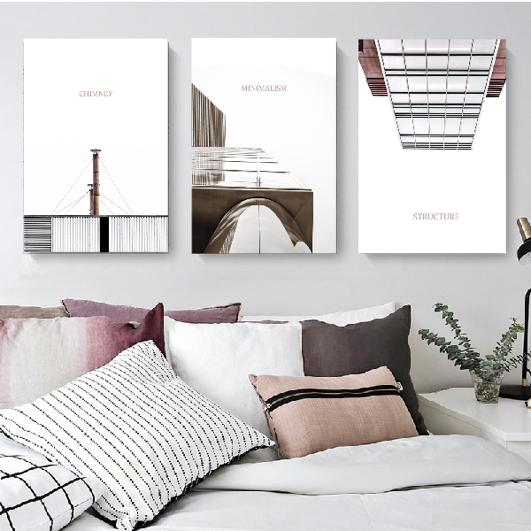 建築意象無框掛畫