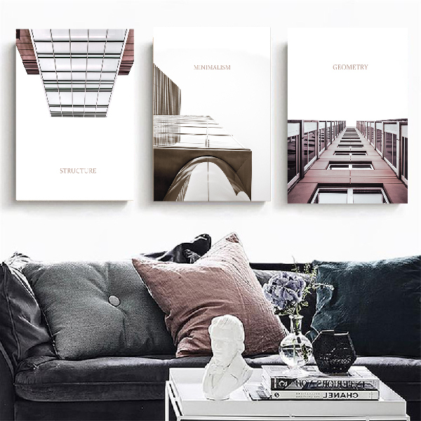 建築意象無框掛畫