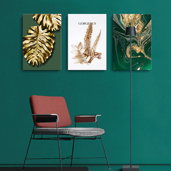 輕奢金葉無框掛畫