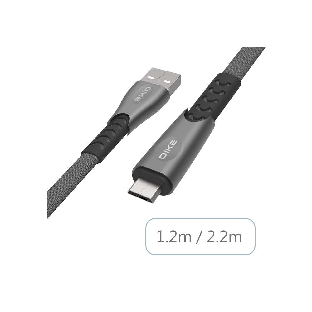 DLM5 Serise Micro USB 鋅合金橢圓編織快充線