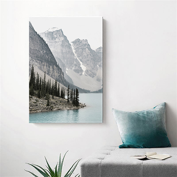 靜逸山水無框掛畫