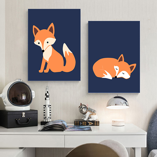 夢想狐狸無框掛畫