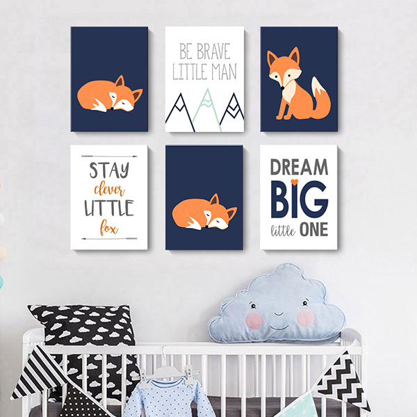 夢想狐狸無框掛畫