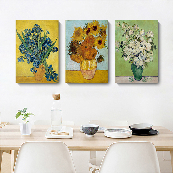 梵谷向日葵無框掛畫