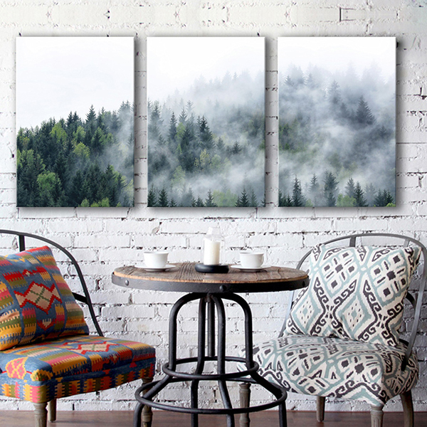 迷霧森林無框掛畫