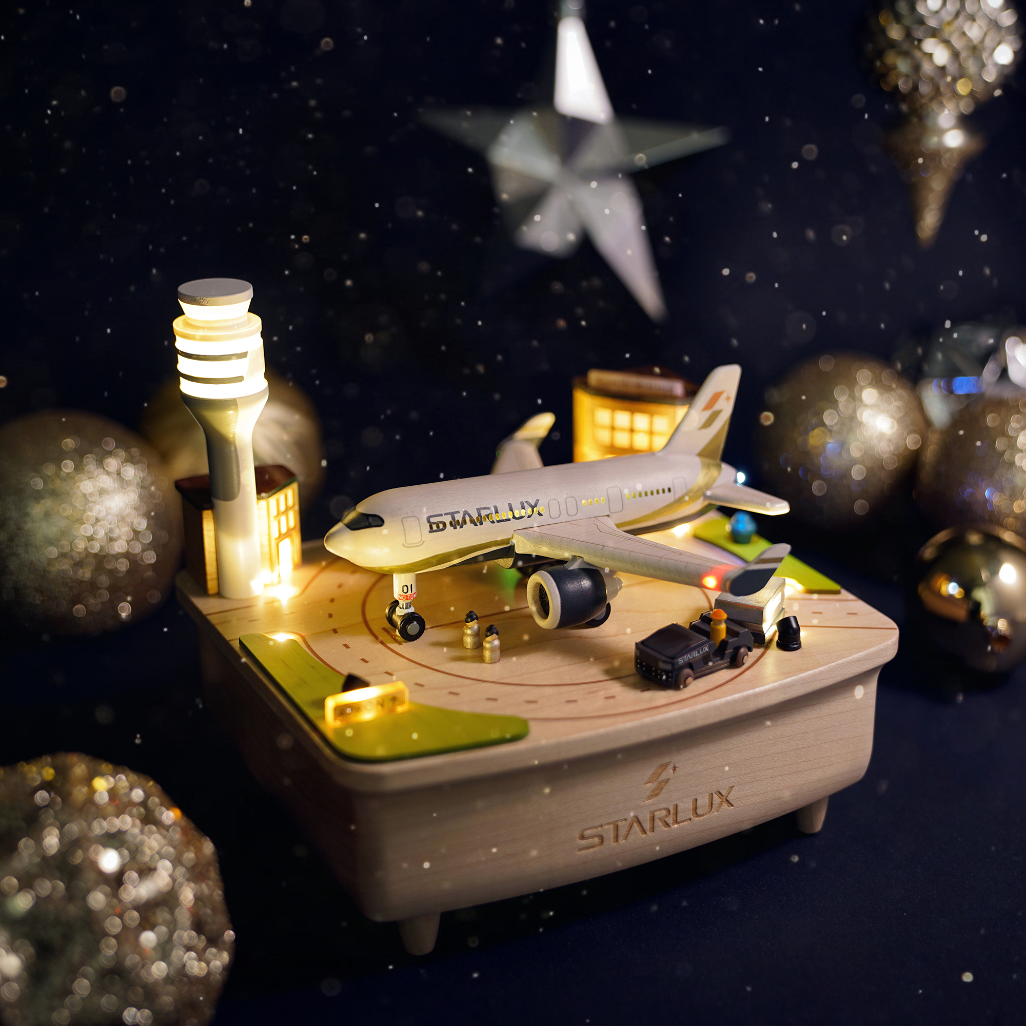 STARLUX | Dynamic Night Light Music Box A330neo