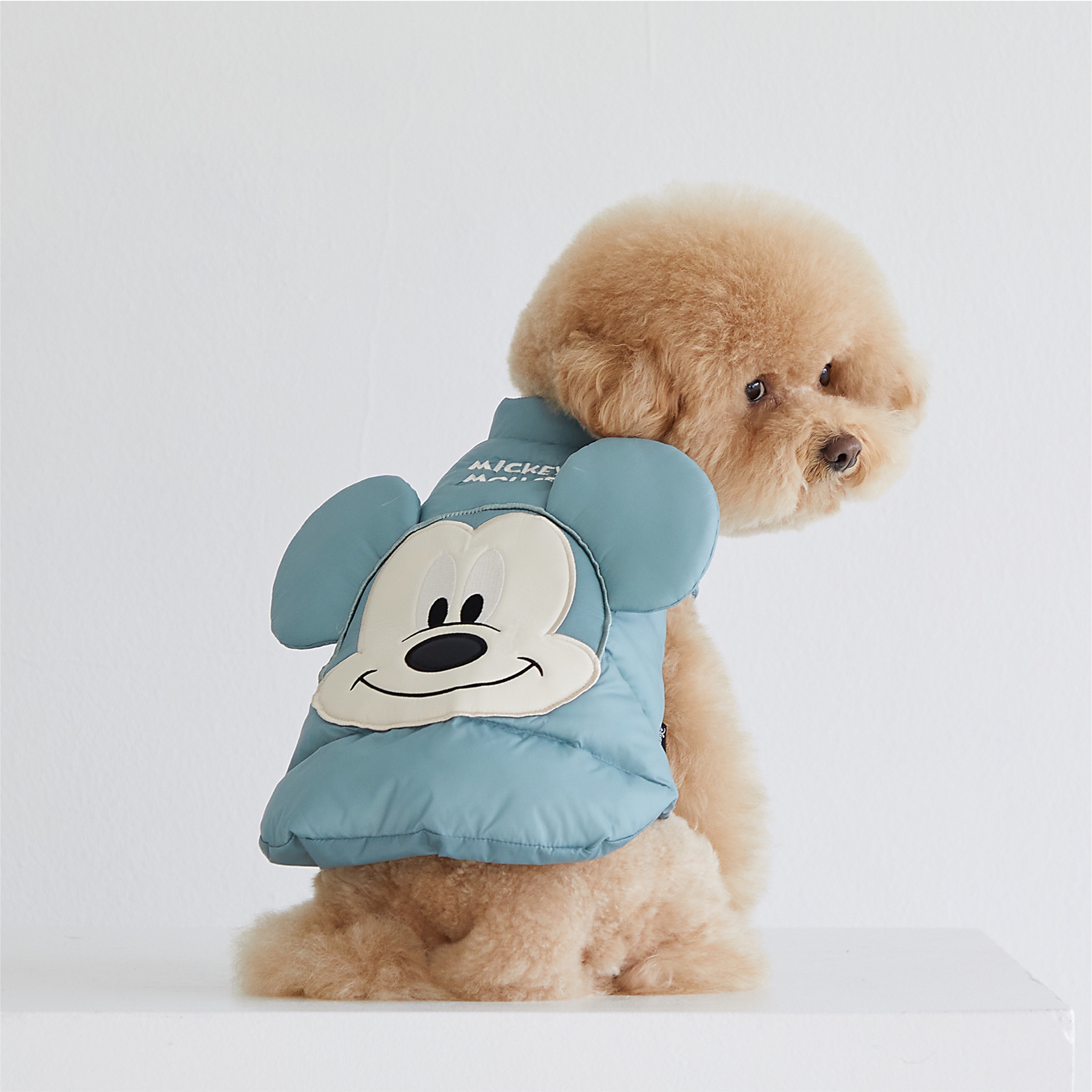 DAN 米奇輕量鋪棉背心 (薄荷)