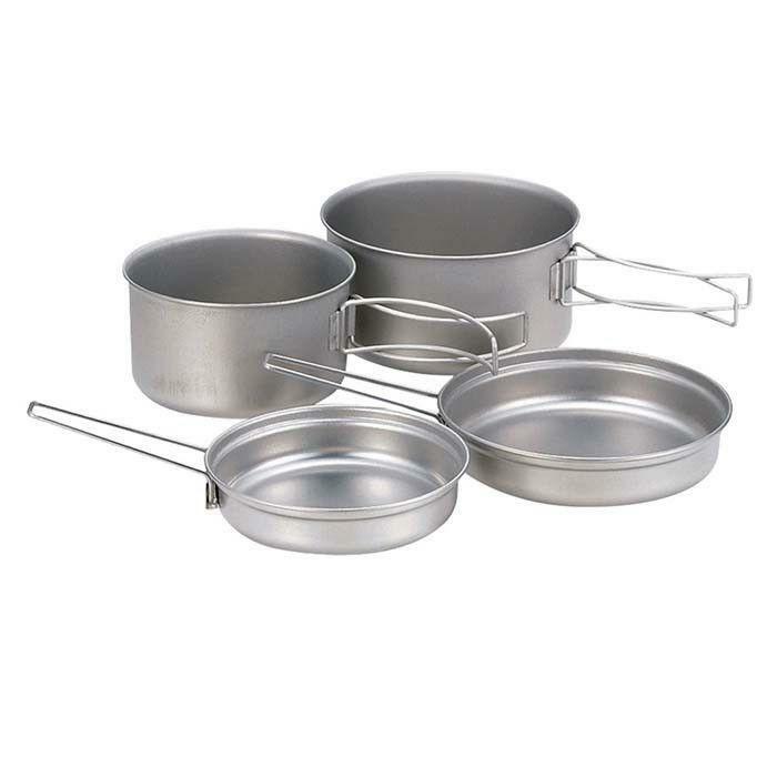 Snow Peak 4-pc Titanium Cookset 鈦金屬Cookset套裝 SCS-020T