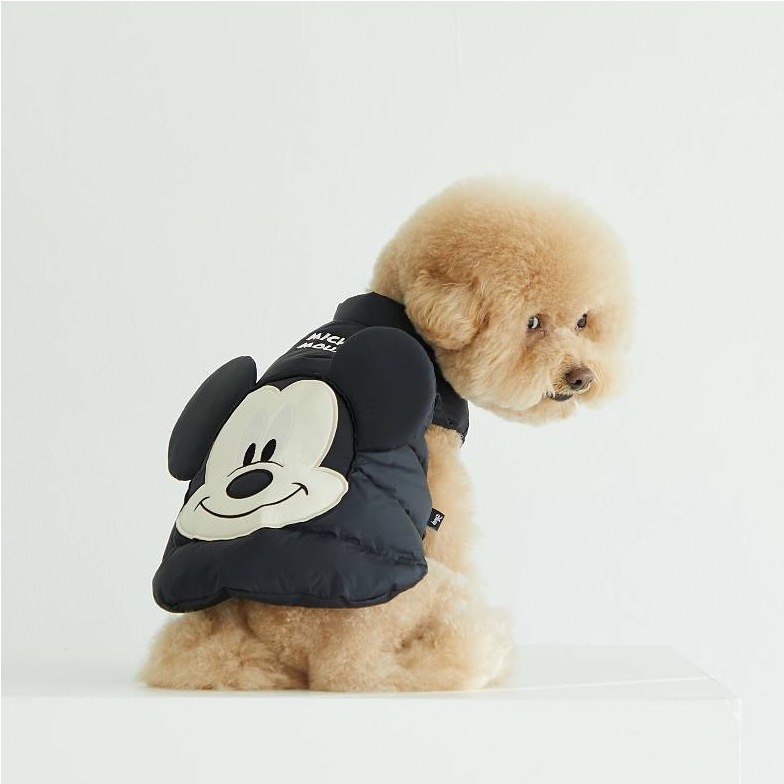 DAN 米奇輕量鋪棉背心 (黑)