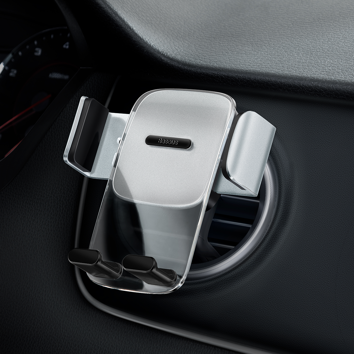 【Baseus倍思】易控夾持車載手機支架(適用圓形出風口)