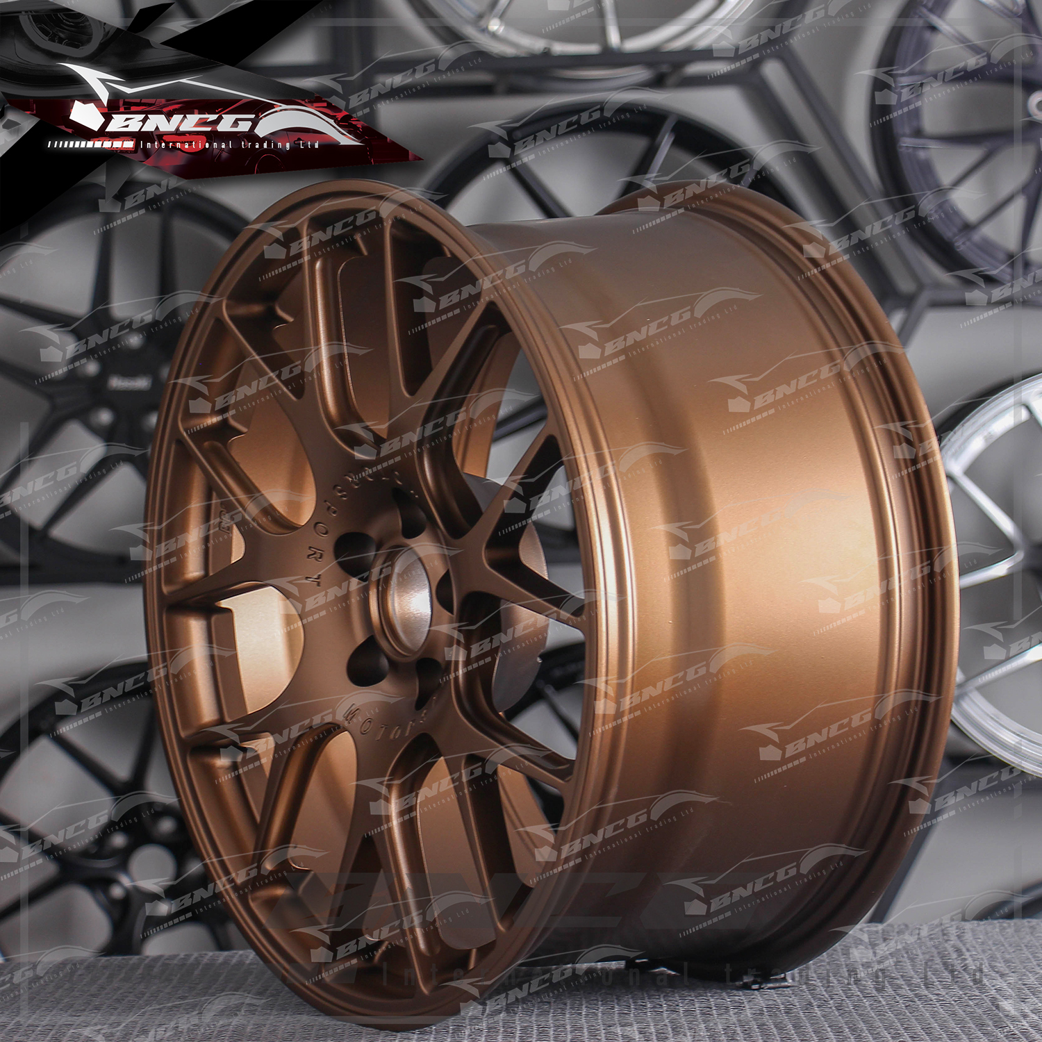 單片式 萬噸鍛造工藝輪圈 BBS 古銅色 品牌訂製鋁圈 改裝 高強度 輕量化 客製化 訂製鋁圈