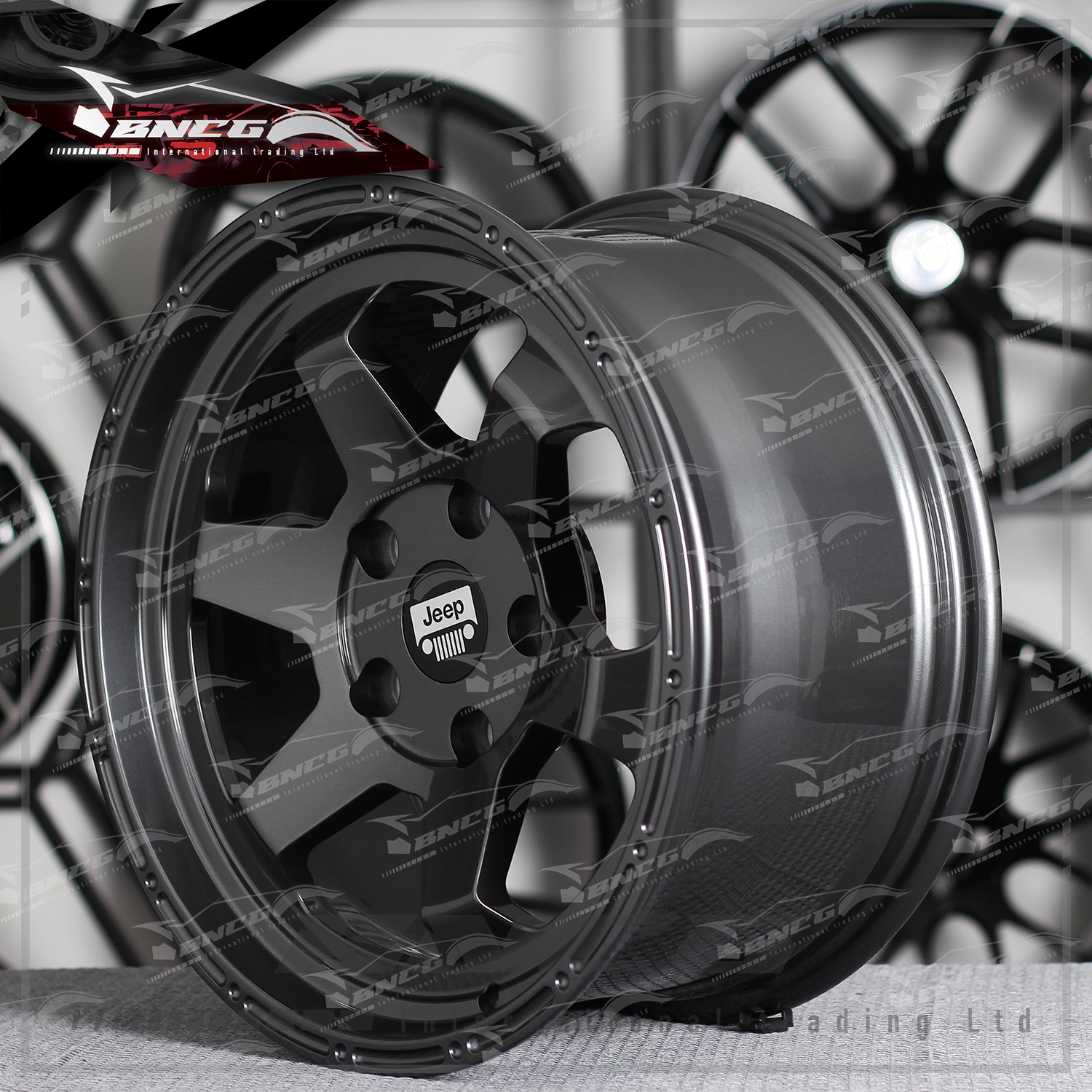 單片式 萬噸鍛造工藝輪圈 JEEP 品牌訂製鋁圈 改裝 高強度 輕量化 客製化 訂製鋁圈